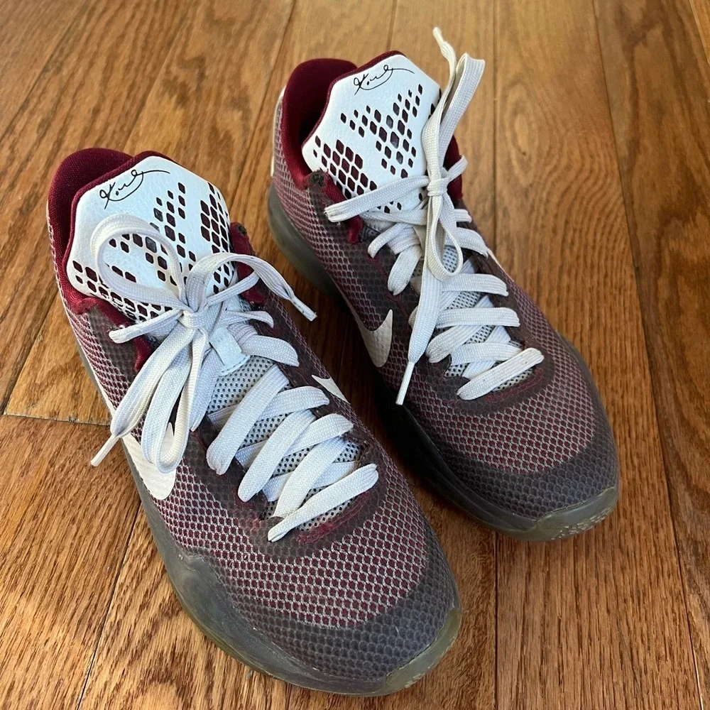 nike kobe x 10 lower merion team red/white size 6.5